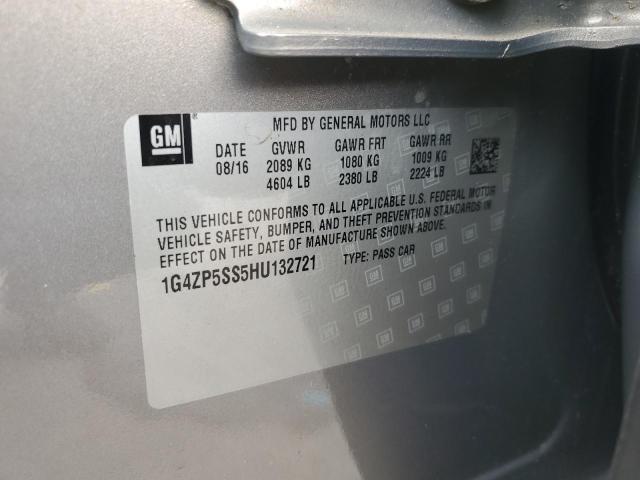 1G4ZP5SS5HU132721 - 2017 BUICK LACROSSE ESSENCE Boz foto 13