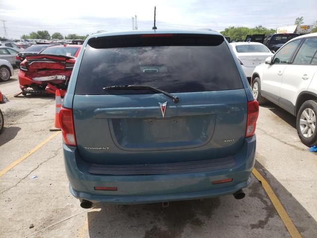 2CKDL737386025240 - 2008 PONTIAC TORRENT GXP TURQUOISE photo 6