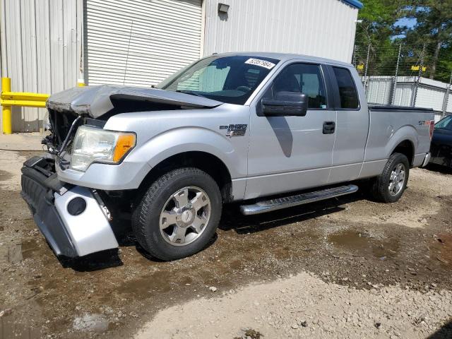 1FTEX1CW3AKE62257 - 2010 FORD F150 SUPER CAB SILVER photo 1