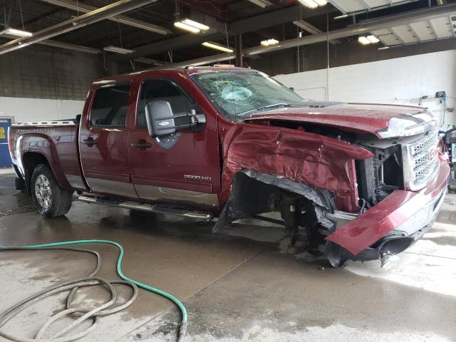 1GT120CG3DF112608 - 2013 GMC SIERRA K2500 SLE MAROON photo 4