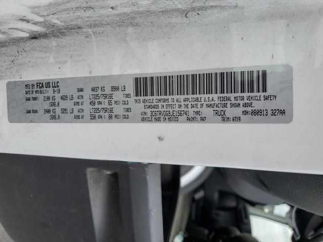 3C6TRVDG9JE156741 - 2018 RAM PROMASTER 2500 HIGH 白色 照片 12