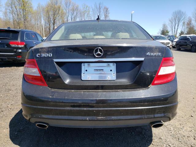 WDDGF81X59F243648 - 2009 MERCEDES-BENZ C 300 4MATIC BLACK photo 6