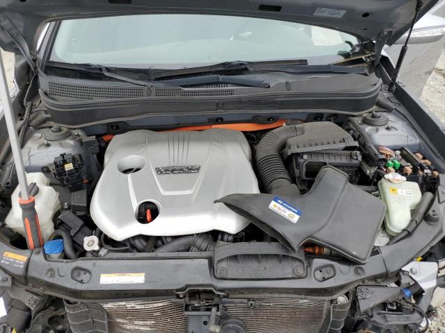 KMHEC4A47FA135366 - 2015 HYUNDAI SONATA HYBRID GRAY photo 11