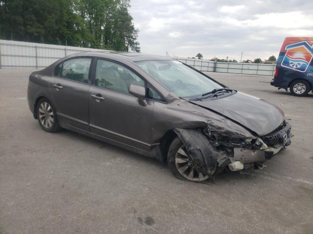 19XFA1F90BE002375 - 2011 HONDA CIVIC EXL 棕色 照片 4