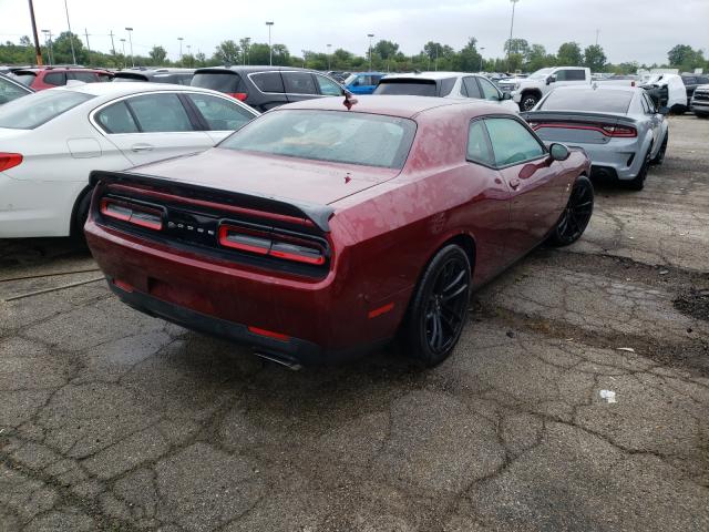 2C3CDZFJ7LH139438 - 2020 DODGE CHALLENGER R/T SCAT PACK BURGUNDY photo 4
