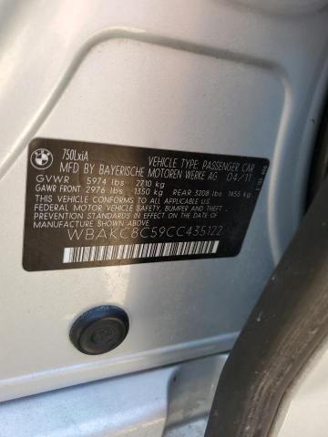 WBAKC8C59CC435122 - 2012 BMW ALPINA B7 LXI SILVER photo 12
