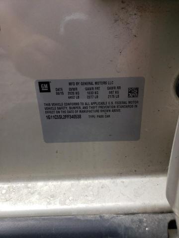 1G11C5SL2FF340538 - 2015 CHEVROLET MALIBU 1LT 金色 照片 12