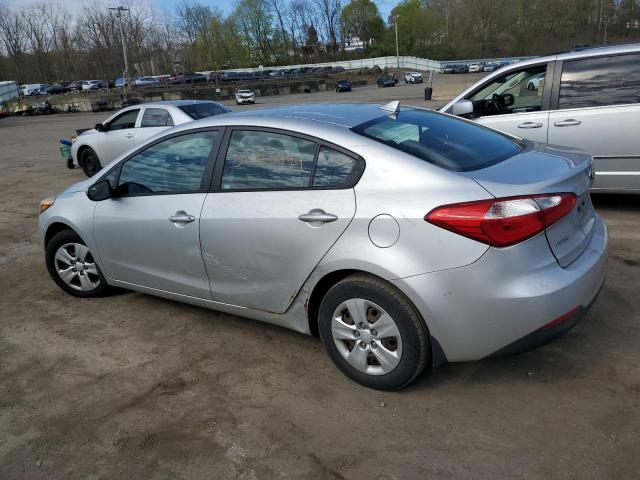 KNAFK4A65E5192652 - 2014 KIA FORTE LX SILVER photo 2