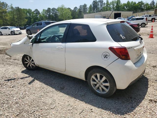 VNKJTUD32FA024284 - 2015 TOYOTA YARIS WHITE photo 2