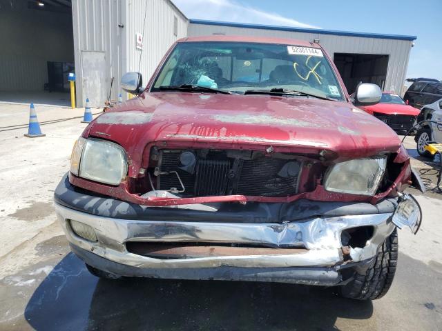 5TBRT34122S270570 - 2002 TOYOTA TUNDRA ACCESS CAB ბურგუნდია ფოტო 5