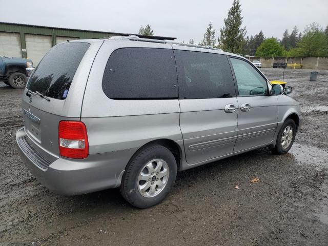 KNDUP131246529105 - 2004 KIA SEDONA EX SILVER photo 3