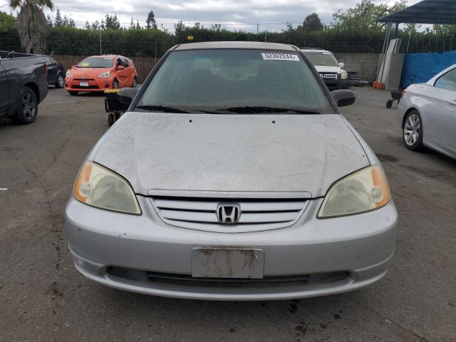 2HGES16581H564342 - 2001 HONDA CIVIC LX SILVER photo 5