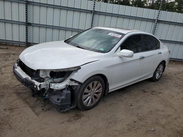 1HGCR2F85DA074236 - 2013 HONDA ACCORD EXL WHITE photo 1