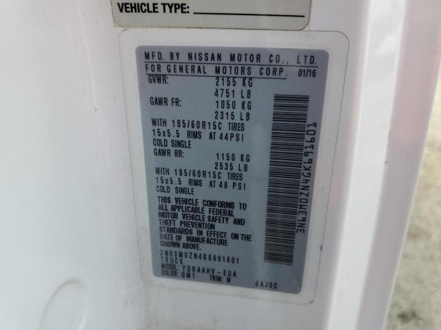 3N63M0ZN4GK691601 - 2016 CHEVROLET CITY EXPRE LT 白色 照片 13