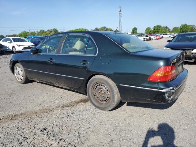 JTHBN30F810006712 - 2001 LEXUS LS 430 BLACK photo 2