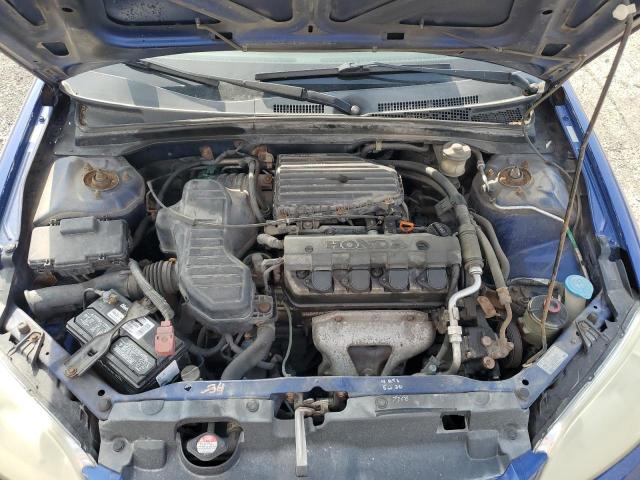 1HGES163X4L012489 - 2004 HONDA CIVIC DX VP Կապույտ լուսանկար 11