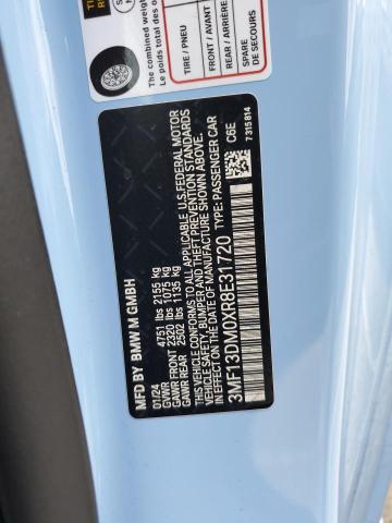 3MF13DM0XR8E31720 - 2024 BMW M2 BLUE photo 12