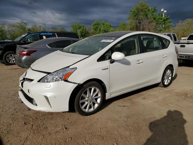 JTDZN3EU7EJ011567 - 2014 TOYOTA PRIUS V WHITE photo 1