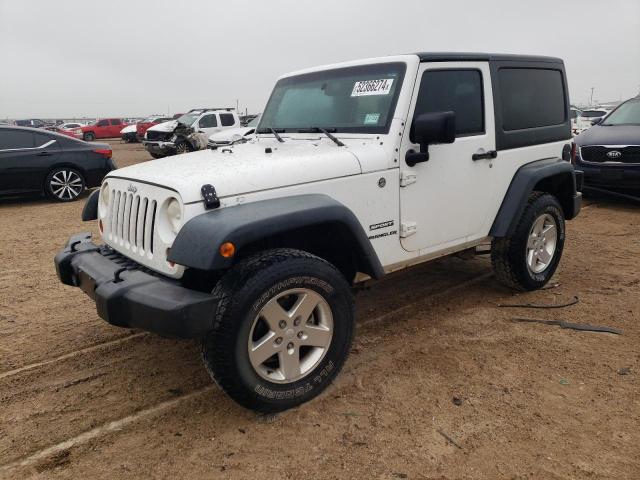 1C4GJWAG5DL505529 - 2013 JEEP WRANGLER SPORT WHITE photo 1