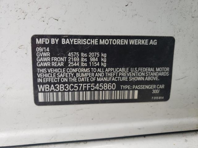 WBA3B3C57FF545860 - 2015 BMW 328 XI WHITE photo 12