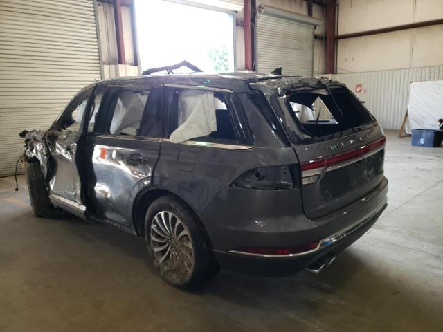 5LM5J7XC7MGL16755 - 2021 LINCOLN AVIATOR RESERVE GRAY photo 2