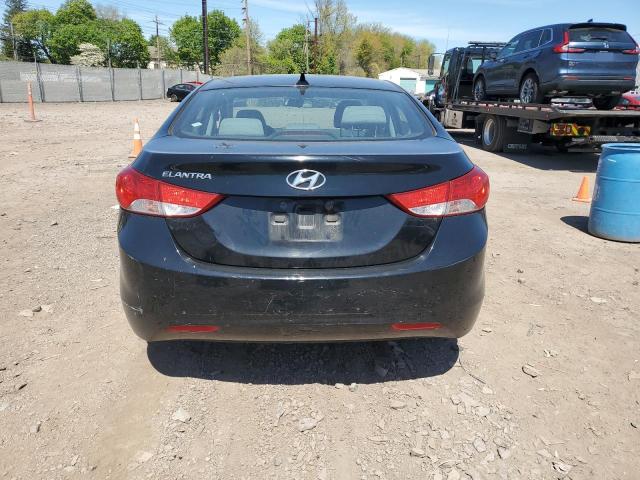 KMHDH4AE2DU797616 - 2013 HYUNDAI ELANTRA GLS BLACK photo 6