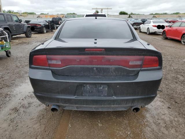 2C3CDXAT8EH173534 - 2014 DODGE CHARGER POLICE BLACK photo 6