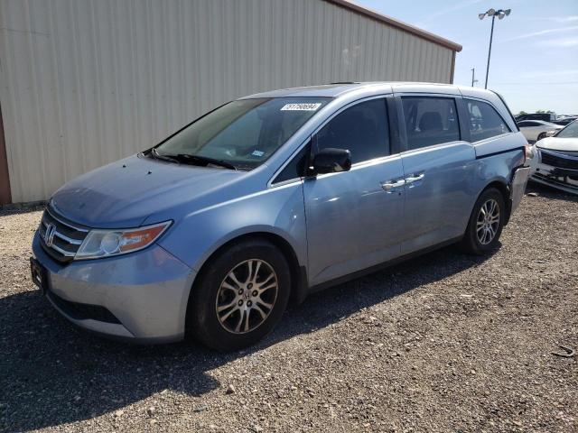 5FNRL5H60DB086163 - 2013 HONDA ODYSSEY EXL BLUE photo 1