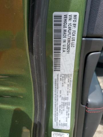 1C4RJFLTXMC506291 - 2021 JEEP GRAND CHER TRAILHAWK 绿色 照片 13