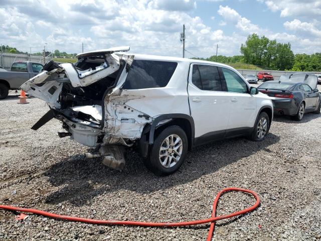 1GNERLKW9KJ117384 - 2019 CHEVROLET TRAVERSE LS WHITE photo 3