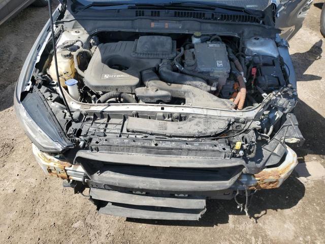 3FA6P0LU6KR142866 - 2019 FORD FUSION SE SILVER photo 11