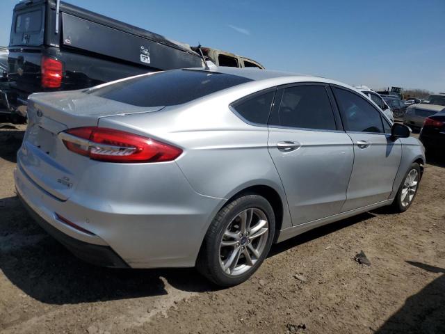 3FA6P0LU6KR142866 - 2019 FORD FUSION SE SILVER photo 3