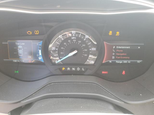 3FA6P0LU6KR142866 - 2019 FORD FUSION SE SILVER photo 9