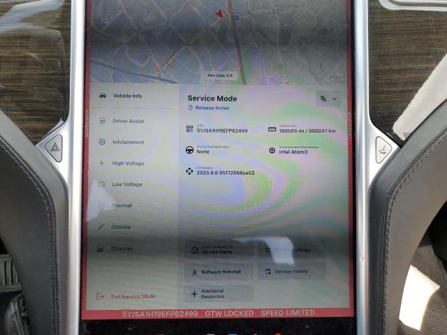 5YJSA1H19EFP62499 - 2014 TESLA MODEL S BLUE photo 9