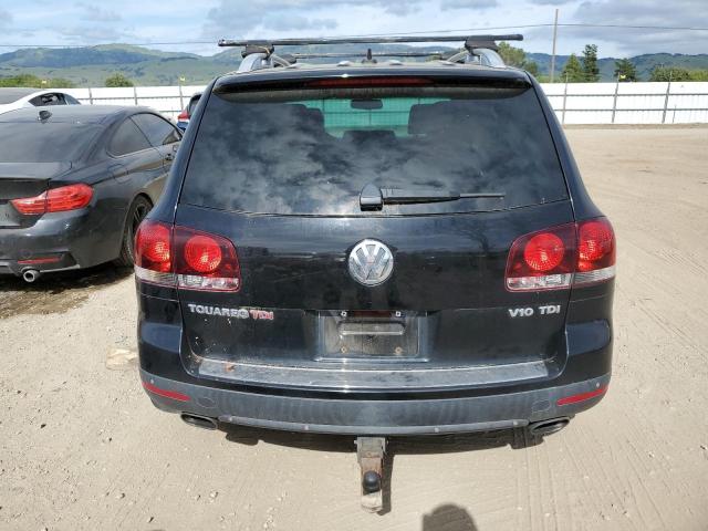 WVGPT77L08D017511 - 2008 VOLKSWAGEN TOUAREG 2 V10 TDI BLACK photo 6