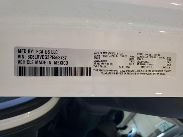 3C6LRVDG3PE563737 - 2023 RAM PROMASTER 2500 HIGH Ақ фото 13