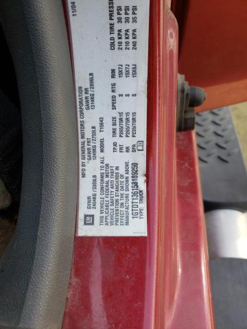 1GTDT136158189250 - 2005 GMC CANYON RED photo 13