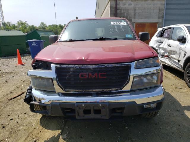 1GTDT136158189250 - 2005 GMC CANYON RED photo 5