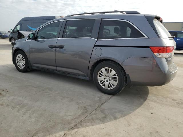 5FNRL5H21EB081911 - 2014 HONDA ODYSSEY LX GRAY photo 2