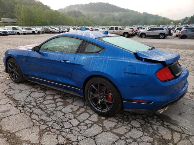 1FA6P8R00M5555987 - 2021 FORD MUSTANG MACH I BLUE photo 2