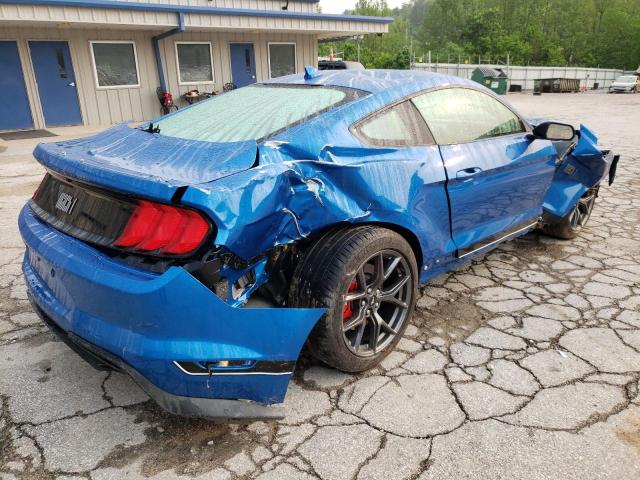 1FA6P8R00M5555987 - 2021 FORD MUSTANG MACH I BLUE photo 3