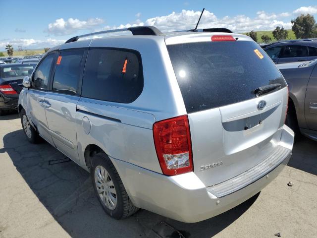 KNDMG4C78C6494350 - 2012 KIA SEDONA LX SILVER photo 2