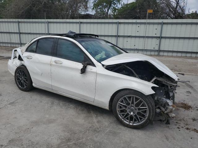 55SWF4JB2FU075856 - 2015 MERCEDES-BENZ C 300 WHITE photo 4