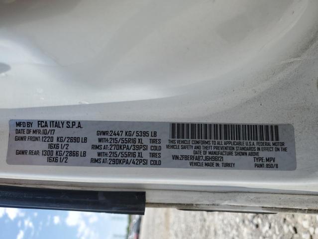 ZFBERFAB7J6H96121 - 2018 RAM PROMASTER WHITE photo 13