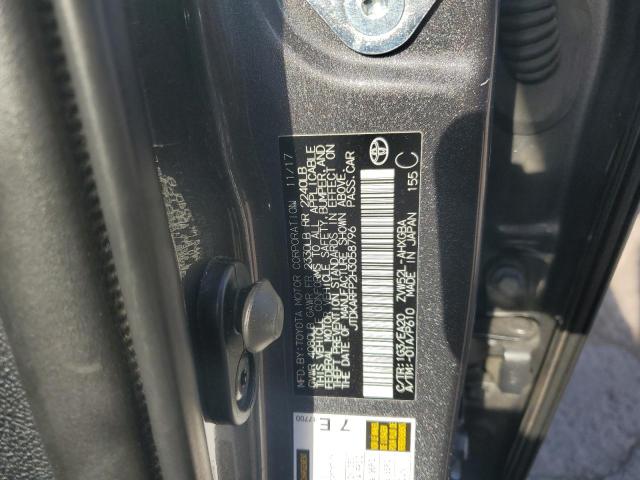 JTDKARFP2H3058796 - 2017 TOYOTA PRIUS PRIM GRAY photo 12