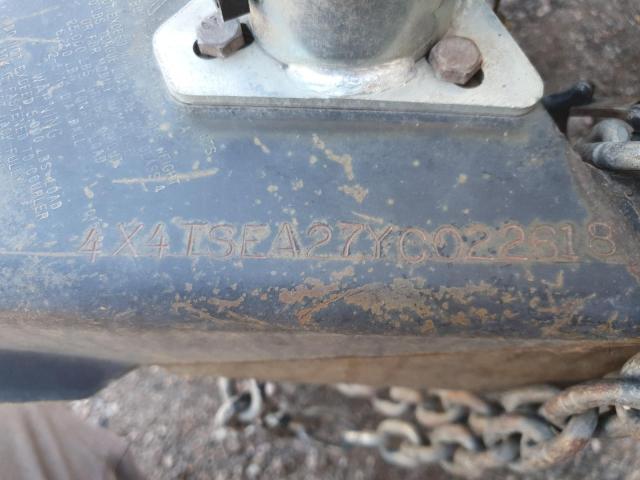 4X4TSEA27YC022618 - 2000 KEYSTONE TRAILER WHITE photo 10