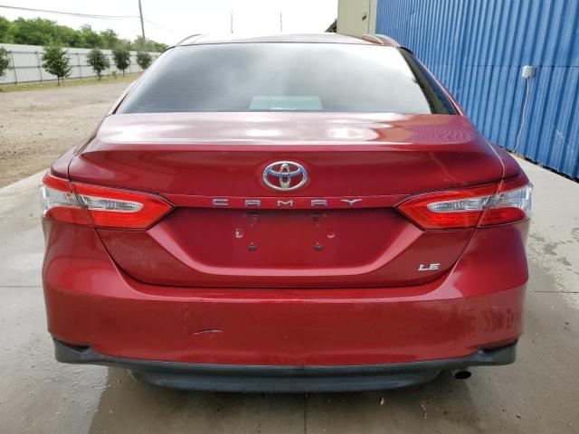 4T1B11HK5JU515809 - 2018 TOYOTA CAMRY L BURGUNDY photo 6