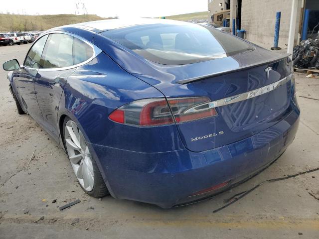 5YJSA1E44GF152561 - 2016 TESLA MODEL S 蓝色 照片 2