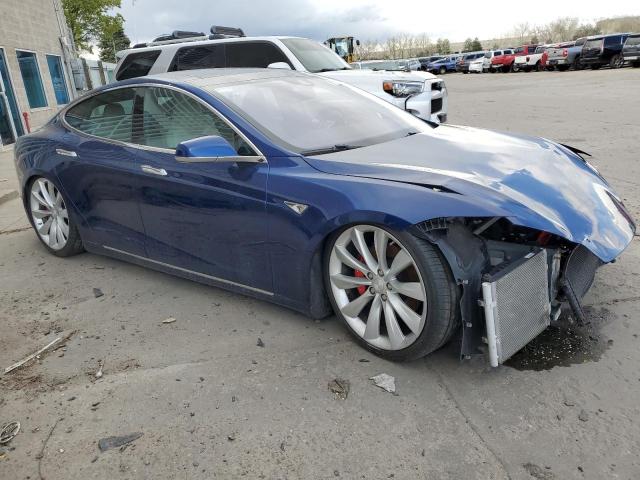 5YJSA1E44GF152561 - 2016 TESLA MODEL S 蓝色 照片 4