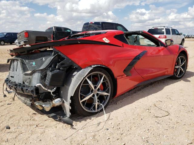 1G1YB2D48M5102279 - 2021 CHEVROLET CORVETTE STINGRAY 2LT RED photo 3